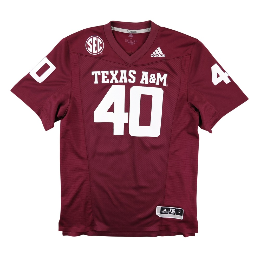 Adidas Texas A&M Aggies Von Miller #40 Jersey Mens Medium Maroon SEC Primegreen